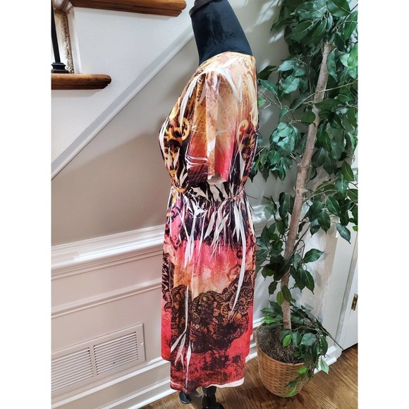 DNLA Sport Women's Polyester Scoop Neck Short Sleeve Knee Length Dress Size L - Picture 6 of 10